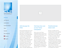 Tablet Screenshot of clp-gmbh.de